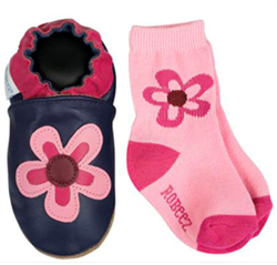 FLOWER marine med sokker  0-6mnd